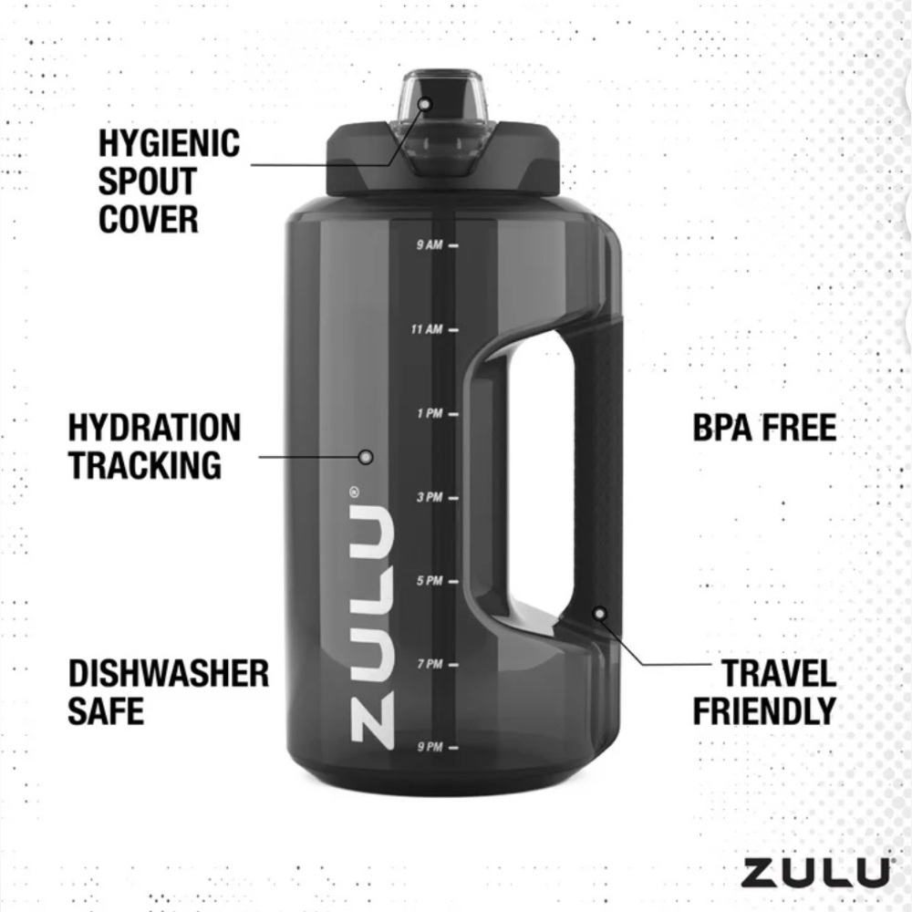 Zulu Goals NWT 64oz Half Gallon Goals Water Jug - Unisex - Picture 5 of 8